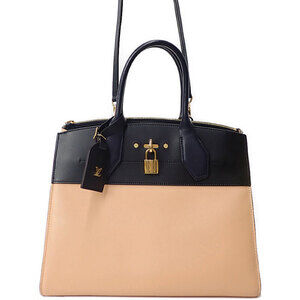 Louis Vuitton City Steamer Calf Leather Shoulder Bag Pink